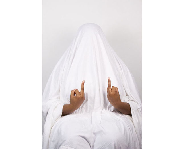 Sondra Perry,<em>White Sheets</em>, 2014. Epson Inkjet Print on Matte Kodak Paper, 12 x 18 inches. White Sheets